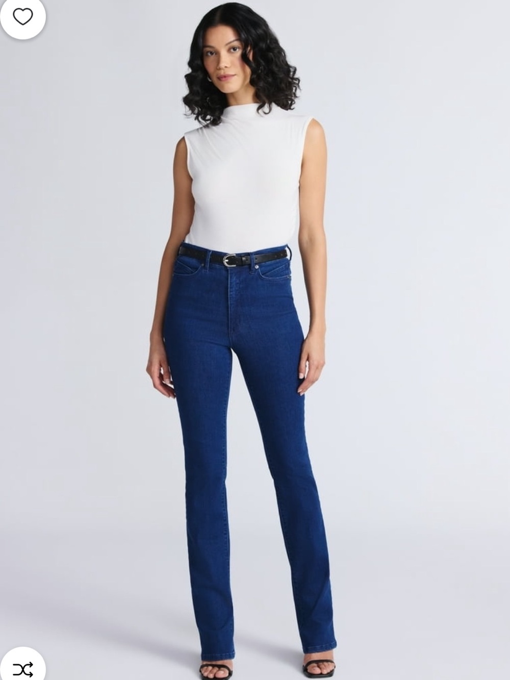 sofia by sofia vergara Dark Blue Straight-Leg High-Rise Jeans
